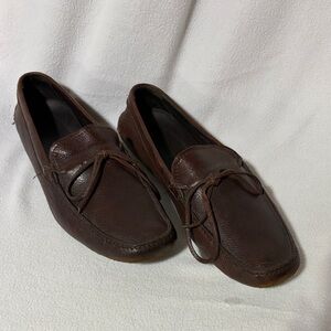 Prada Men's Brown Leather Loafers/ driving shoe